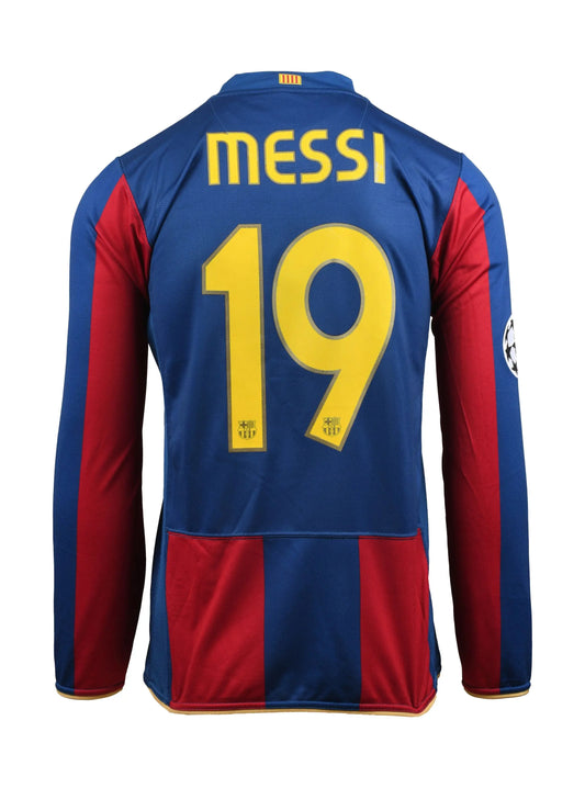 Retro Lionel Messi Long Sleeve Barcelona Shirt