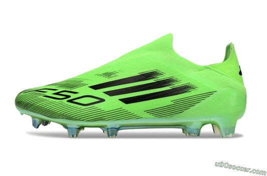Adidas F50 Elite Laceless FG - Green/Black